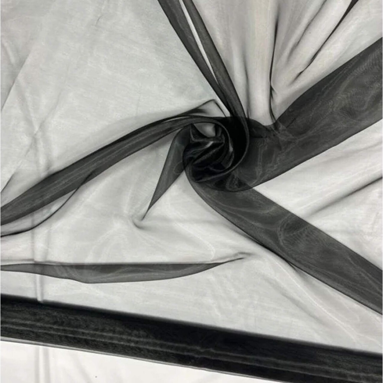 1 Yard Sheer Organza Fabric Crisp Lightweight Elegant Material for Decor Fashion Crafts